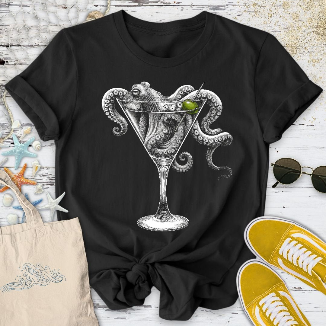 Octopus Martini T-Shirt