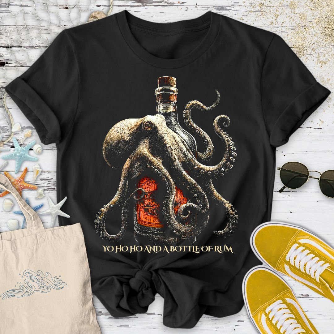 Octopus & A Bottle Of Rum T-Shirt