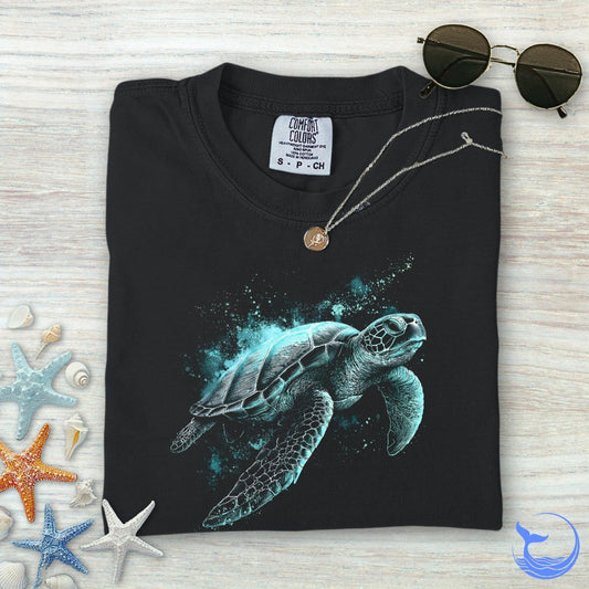 Bioluminescent Turtle Comfort Colors T-Shirt