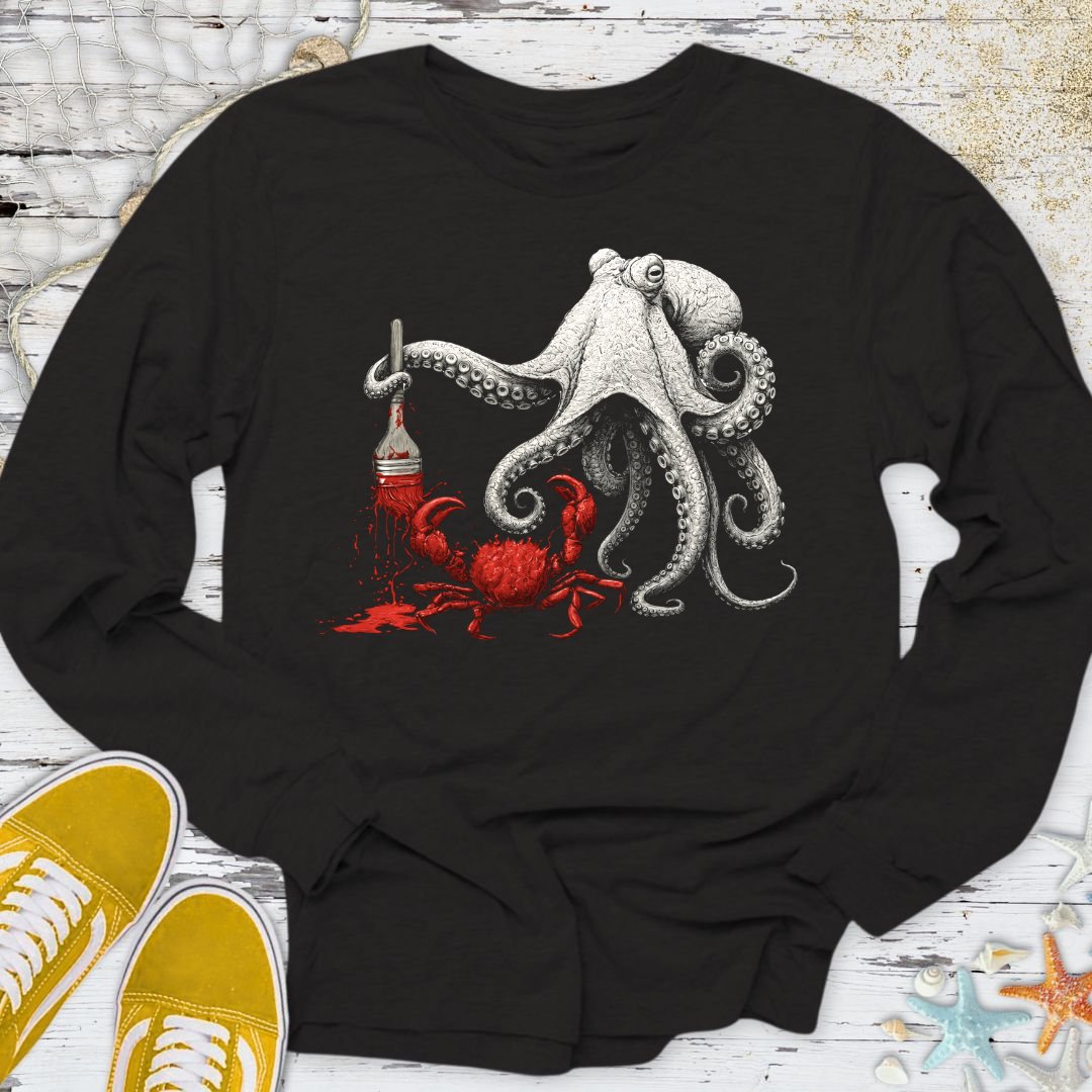 Off To Paint Stuff, Octopus Long Sleeve Tee
