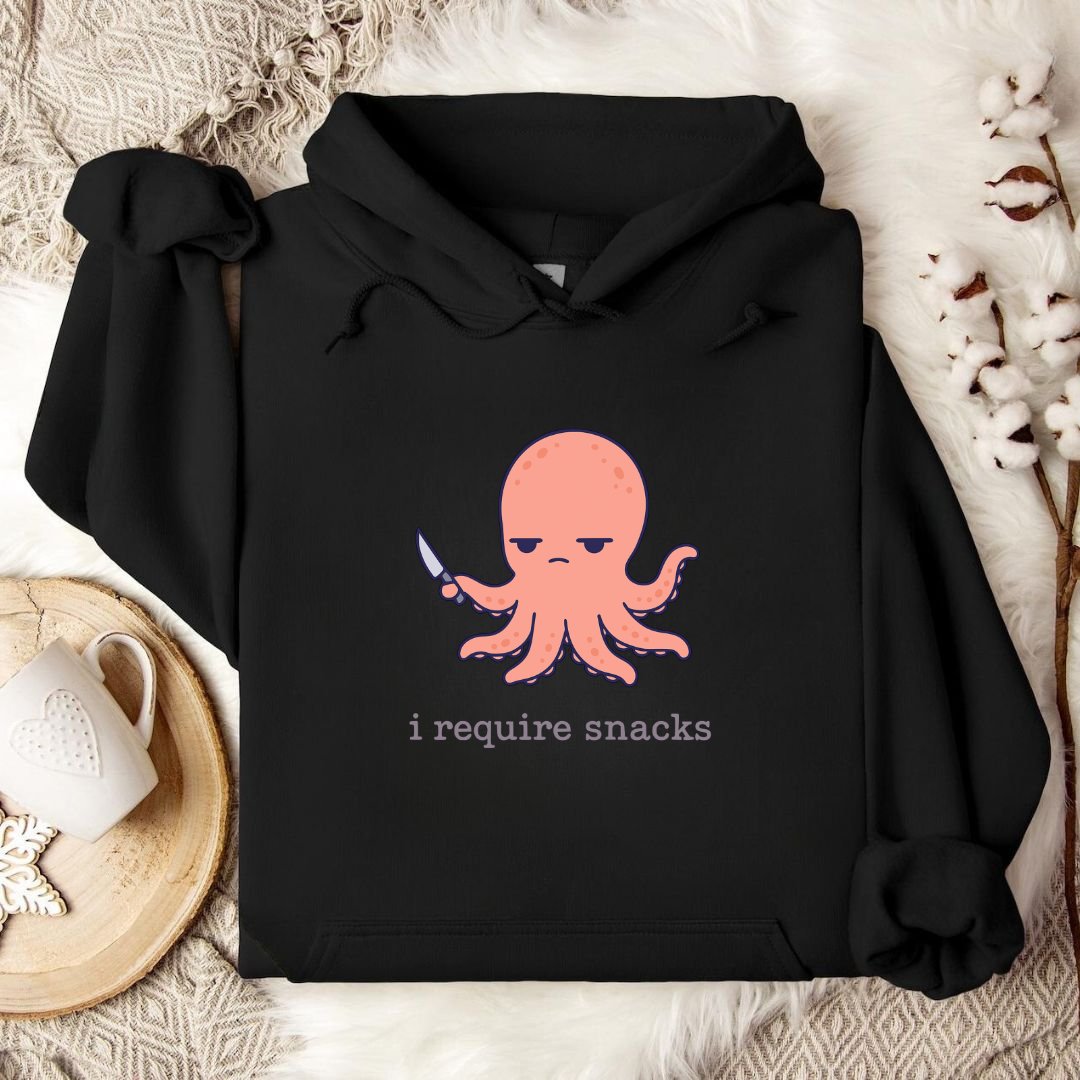 I Require Snacks Octopus Hoodie