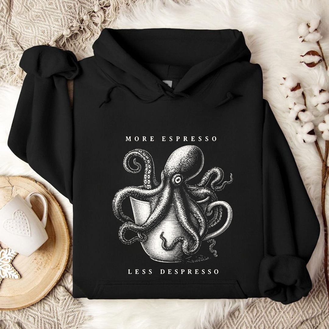 Espresso Octopus Hoodie
