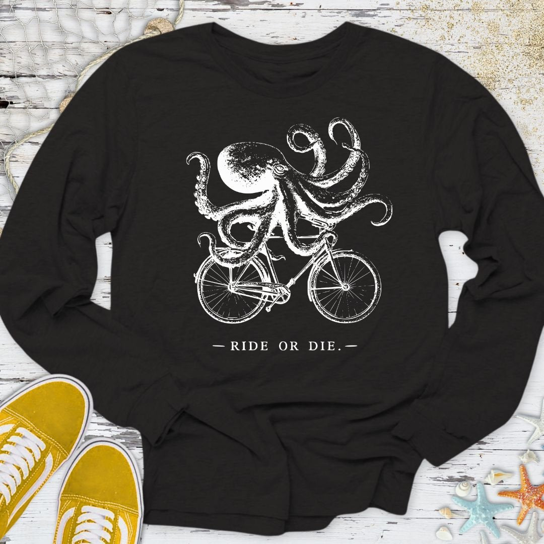 Ride Or Die, Octopus Long Sleeve Tee