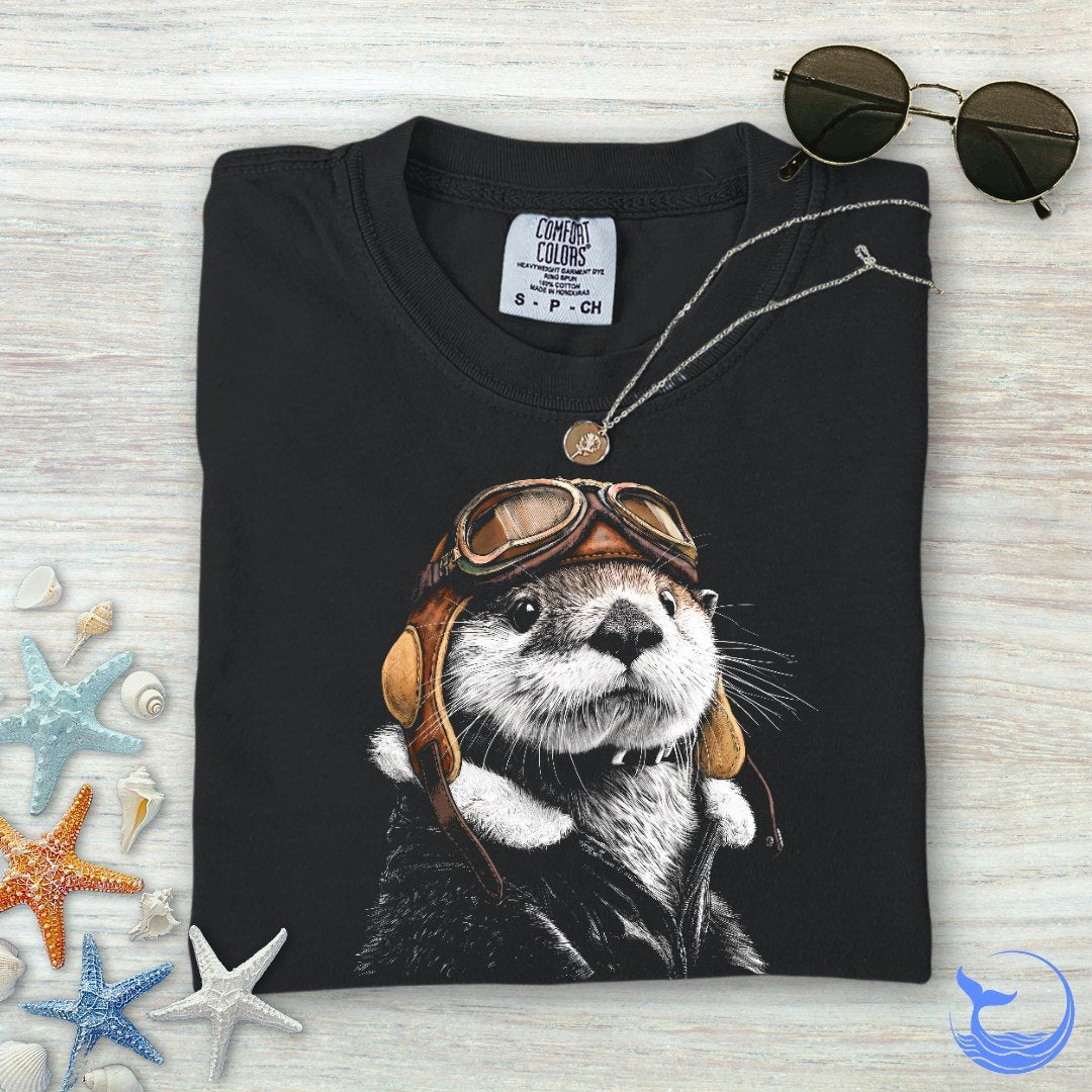 Aviator Otter Comfort Colors T-Shirt