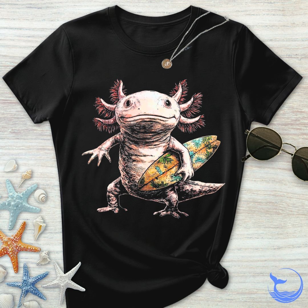 Surfer Axolotl Women's T-Shirt