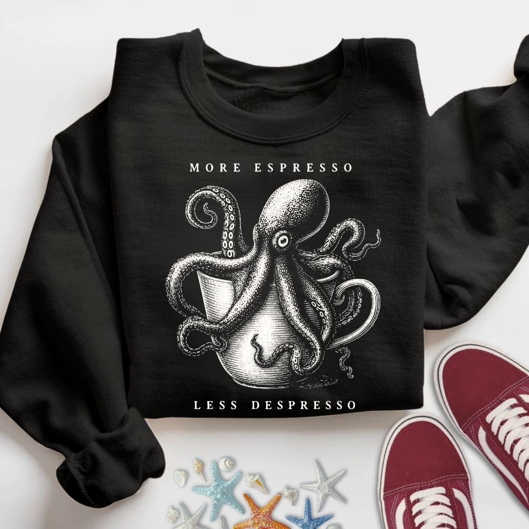 Espresso Octopus Sweatshirt