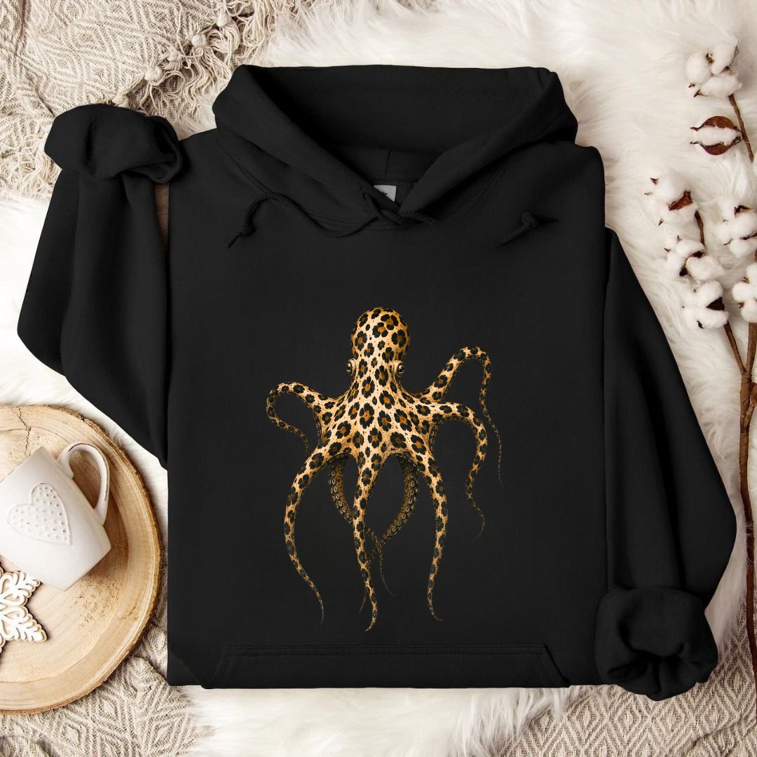 Cheetah Octopus Hoodie