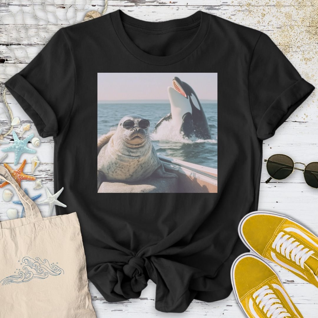 The Last Selfie, Seal & Orca T-Shirt