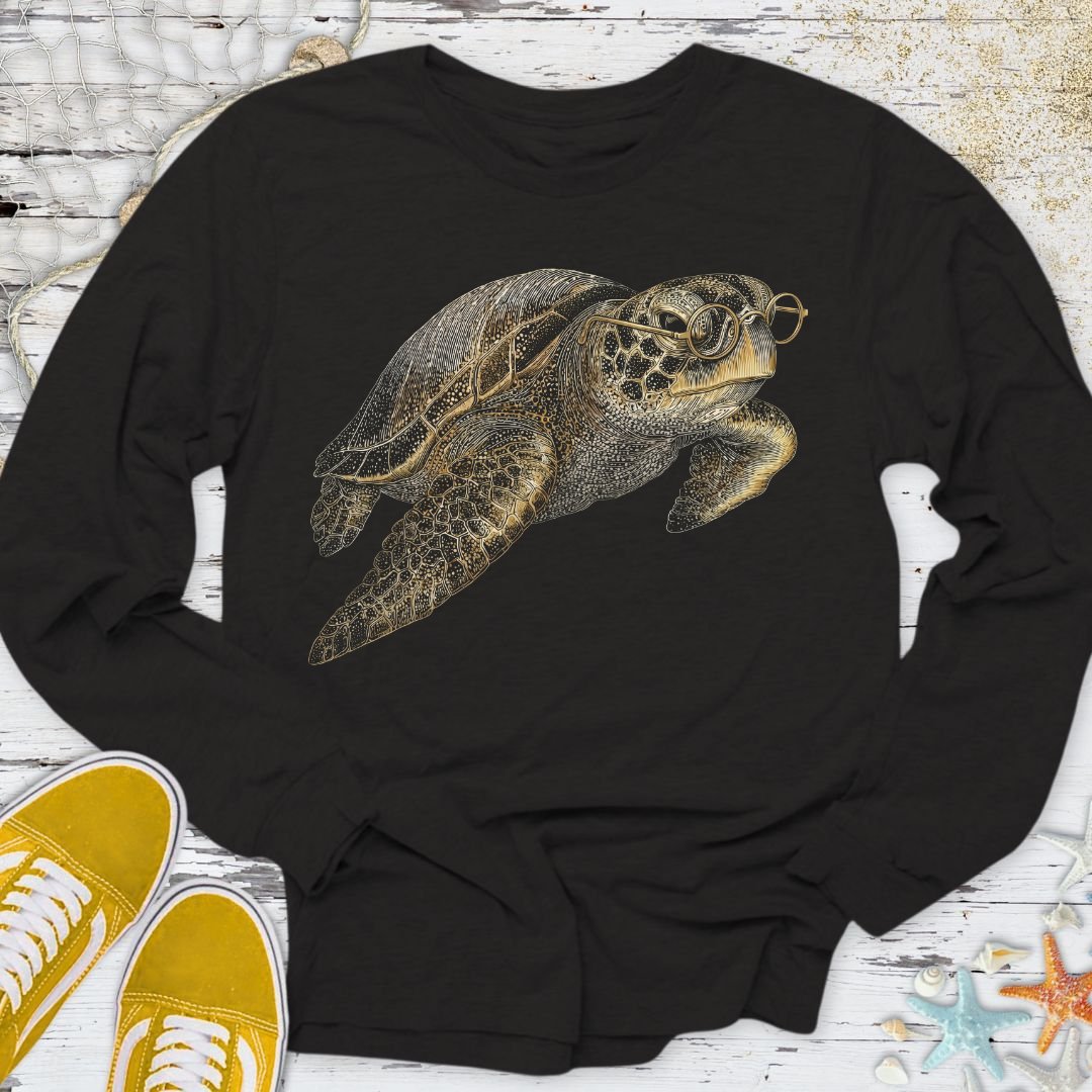 The Scholar Turtle Long Sleeve Tee
