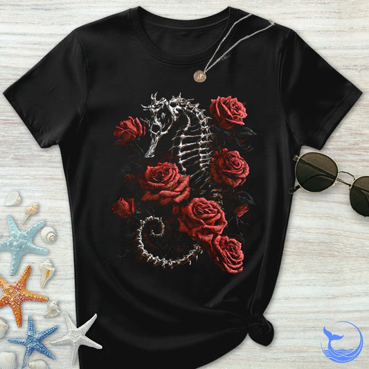 Bed Of Roses Seahorse Women's T-Shirt