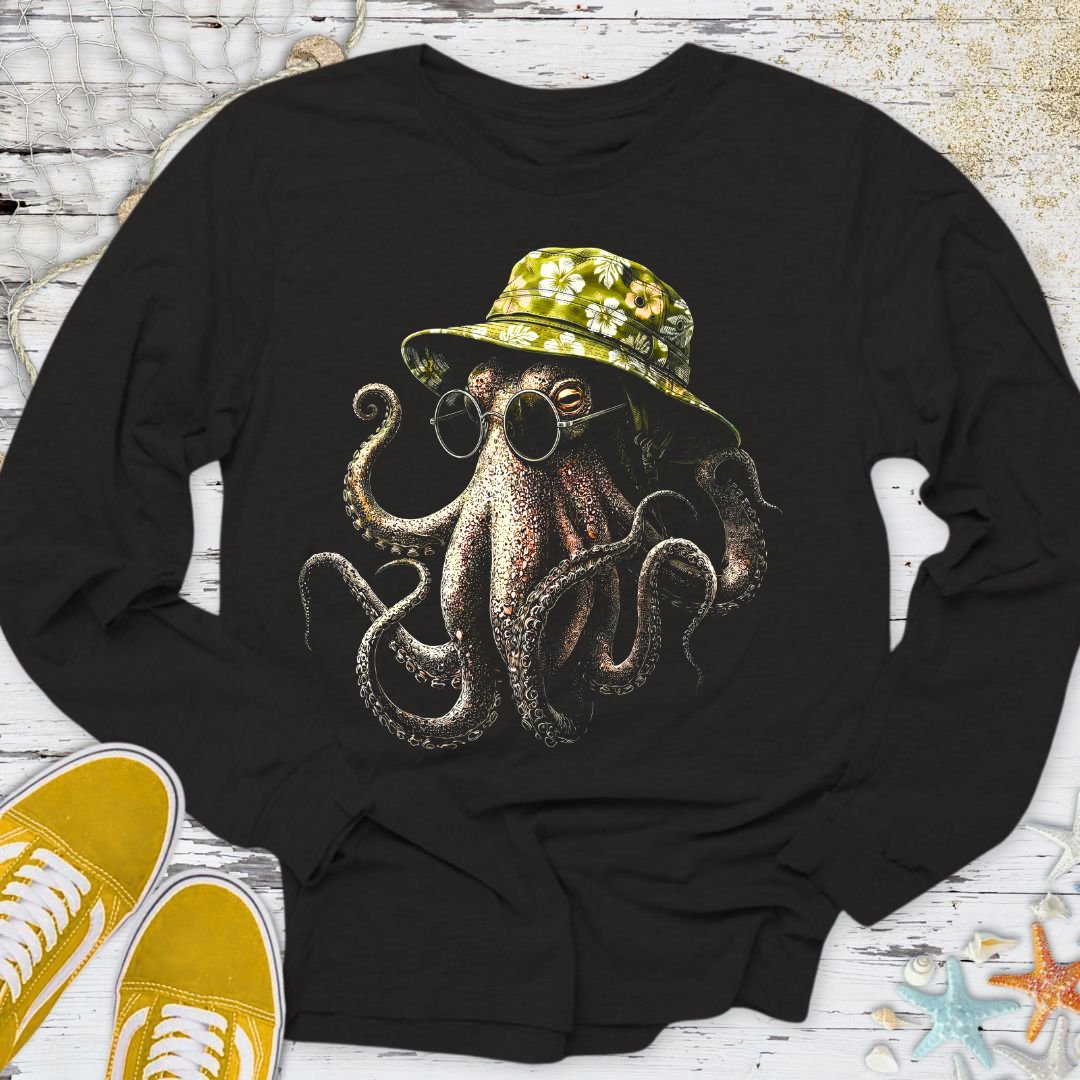 Summer Octopus Long Sleeve Tee
