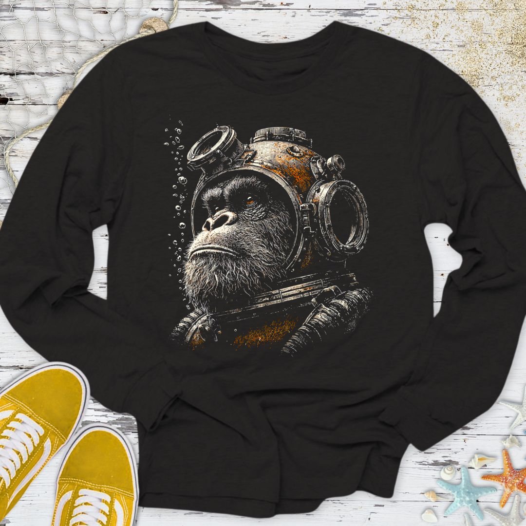 The Deep Sea Gorilla Long Sleeve Tee