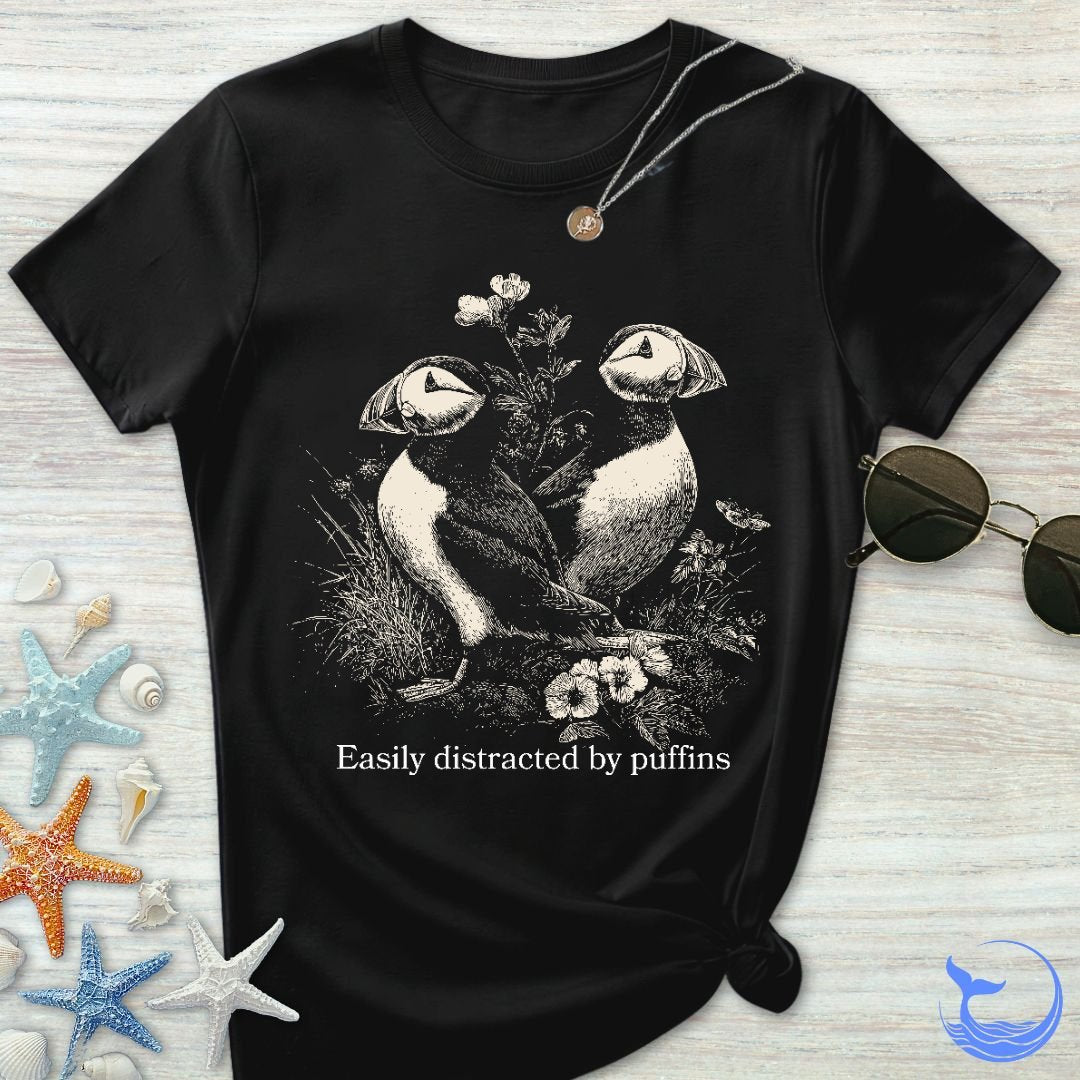 Distracted By Puffins Women's T-Shirt