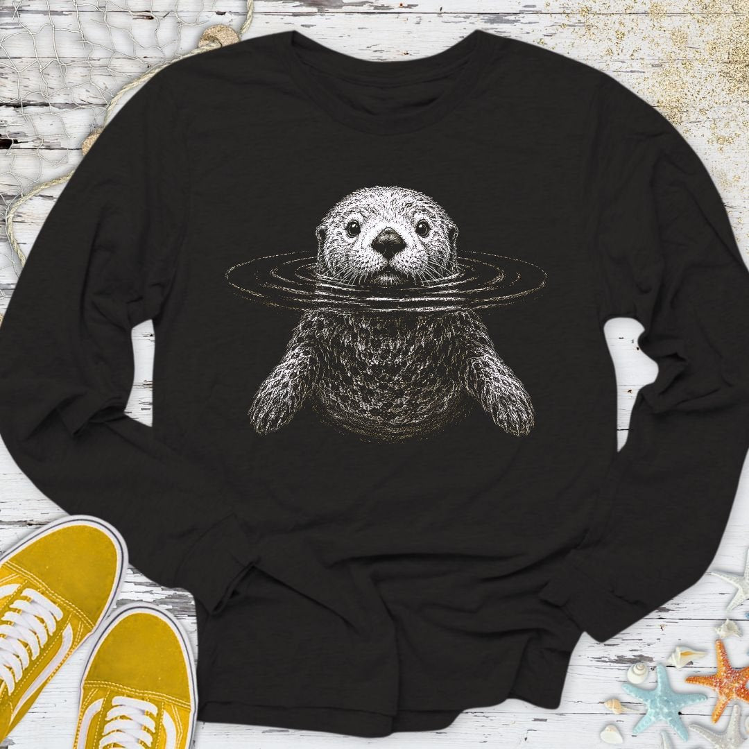Curious Otter Long Sleeve Tee