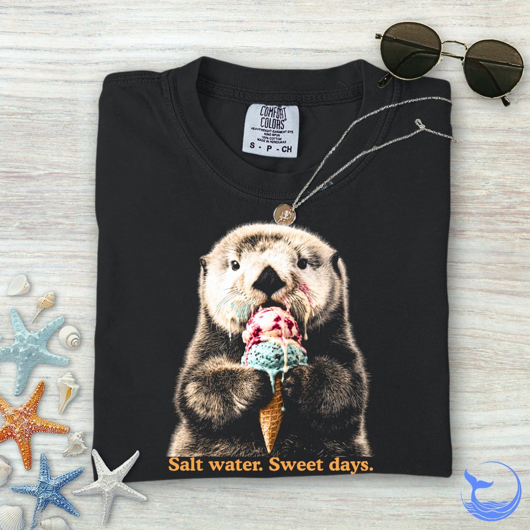 Salt Water Sweet Days Otter Comfort Colors T-Shirt