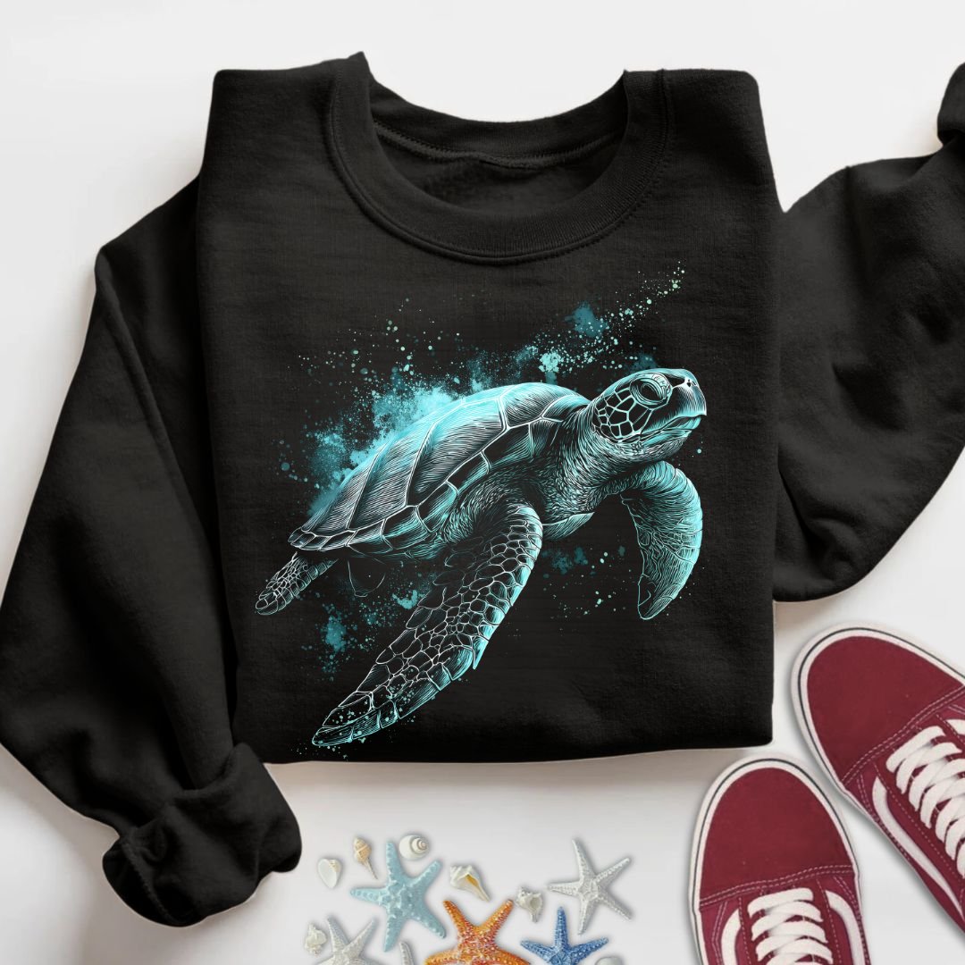 Bioluminescent Turtle Sweatshirt