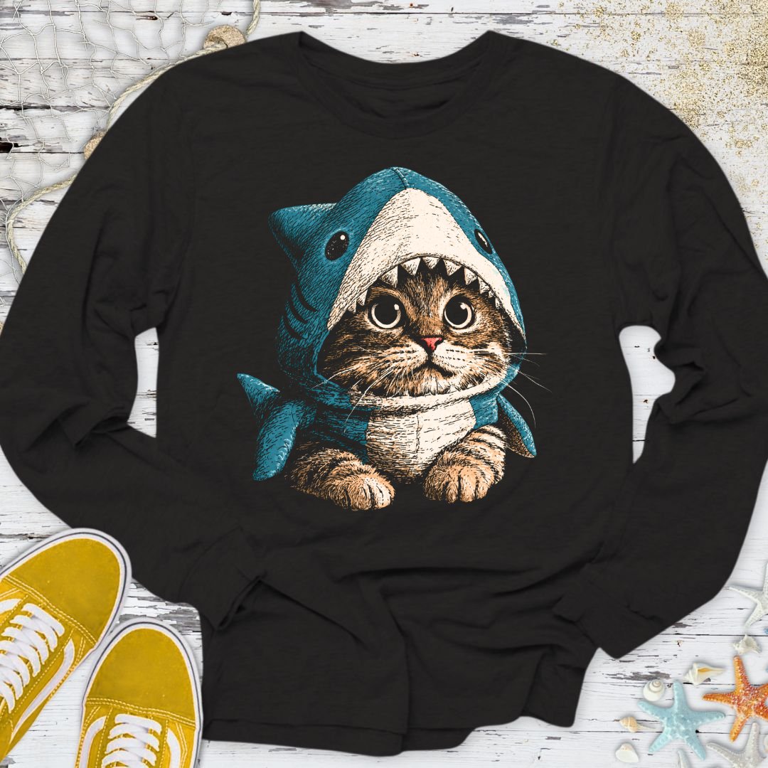 I'm a Real Shark, Cat Long Sleeve Tee