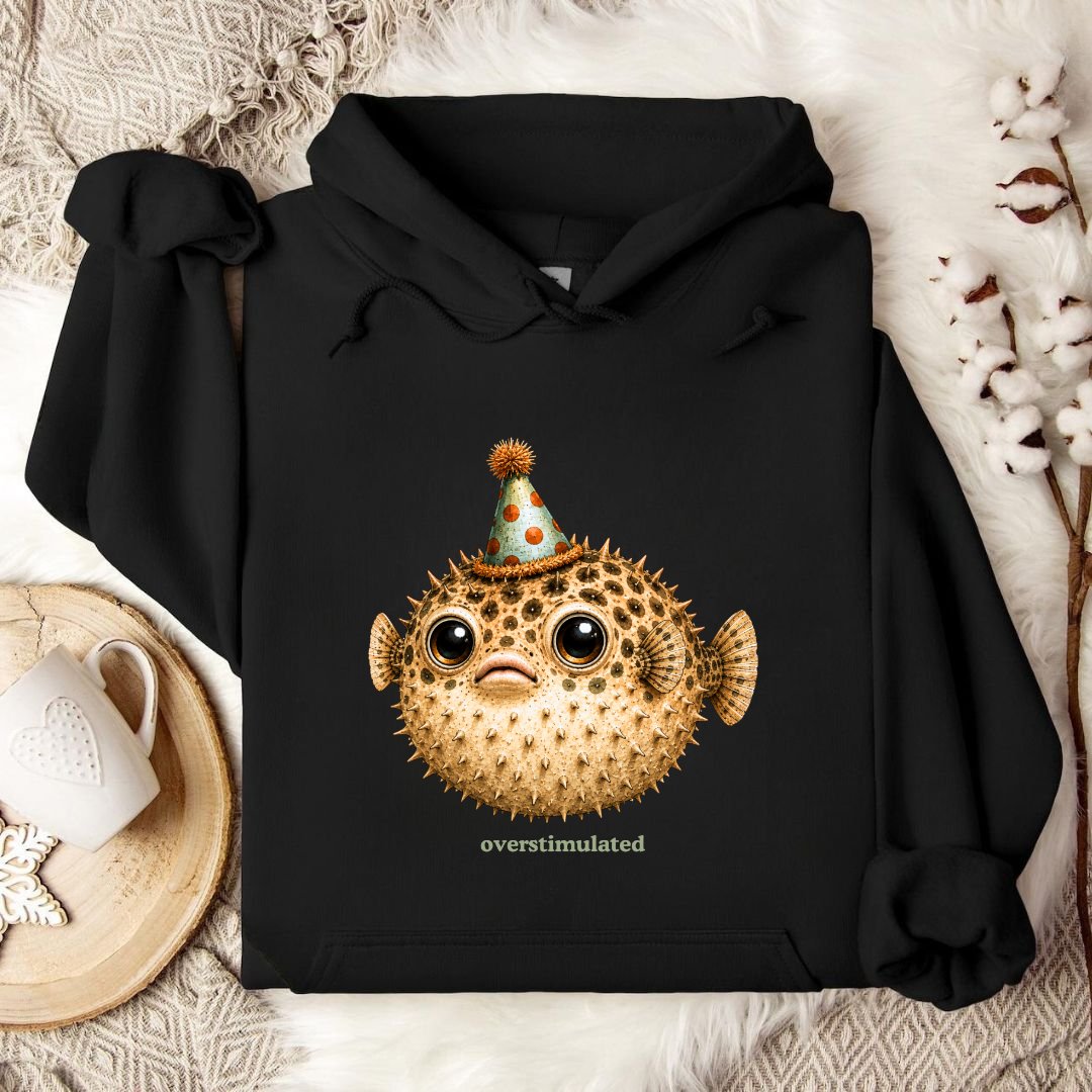 Overstimulated Pufferfish Hoodie