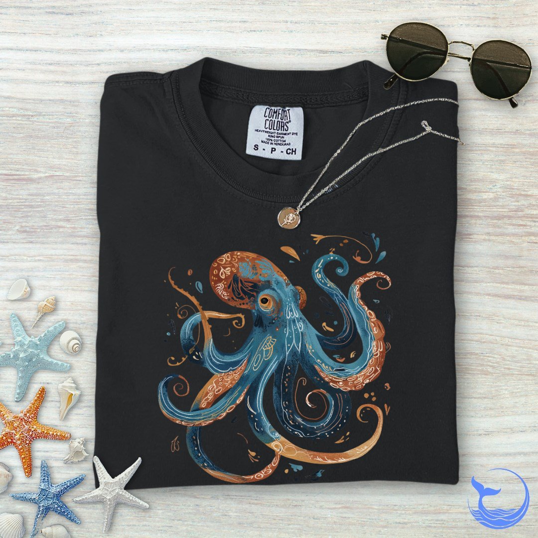 Boho Octopus Comfort Colors T-Shirt