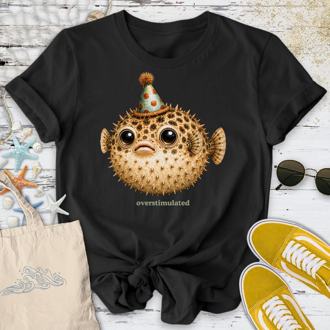 Overstimulated Pufferfish T-Shirt