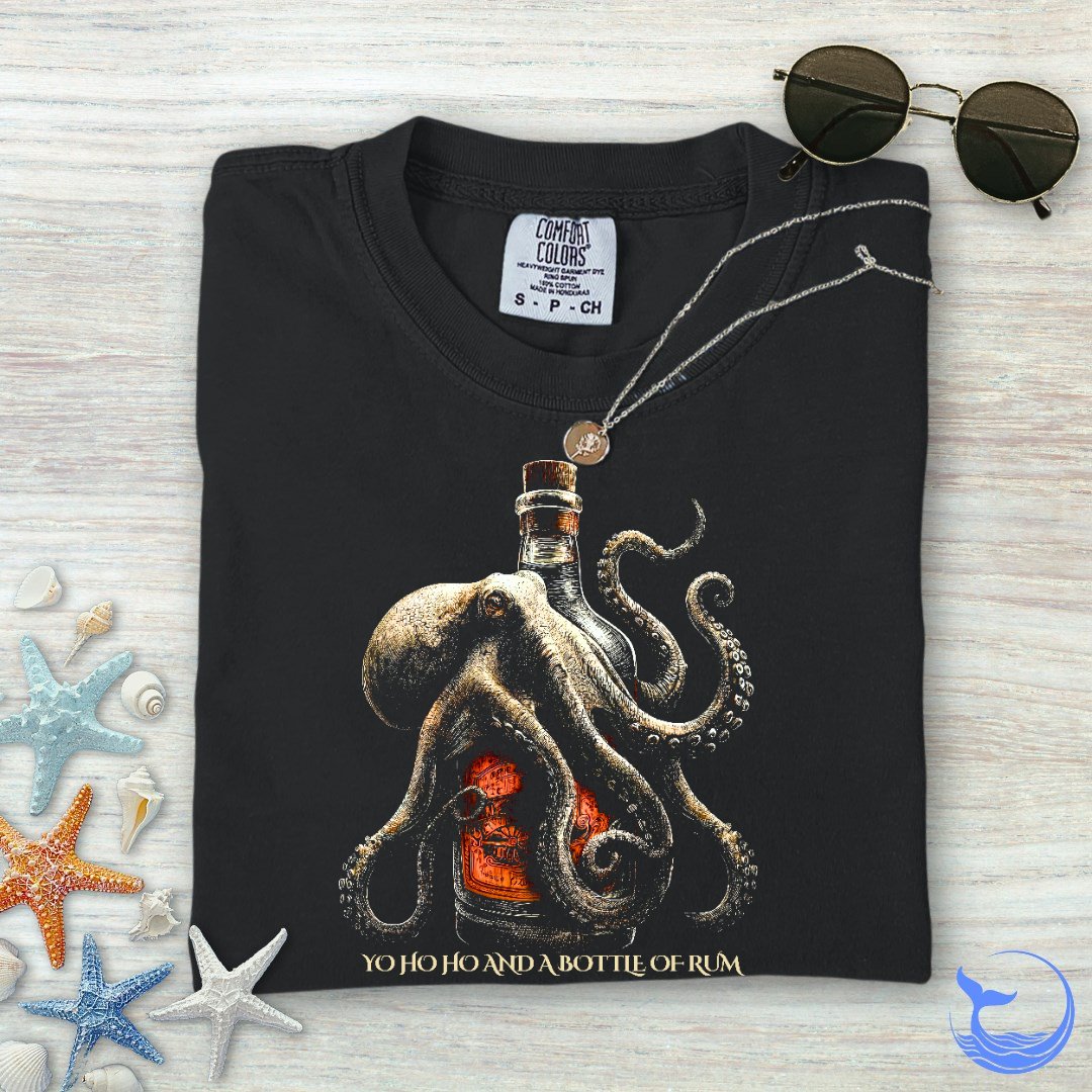 Octopus & Rum Comfort Colors T-Shirt