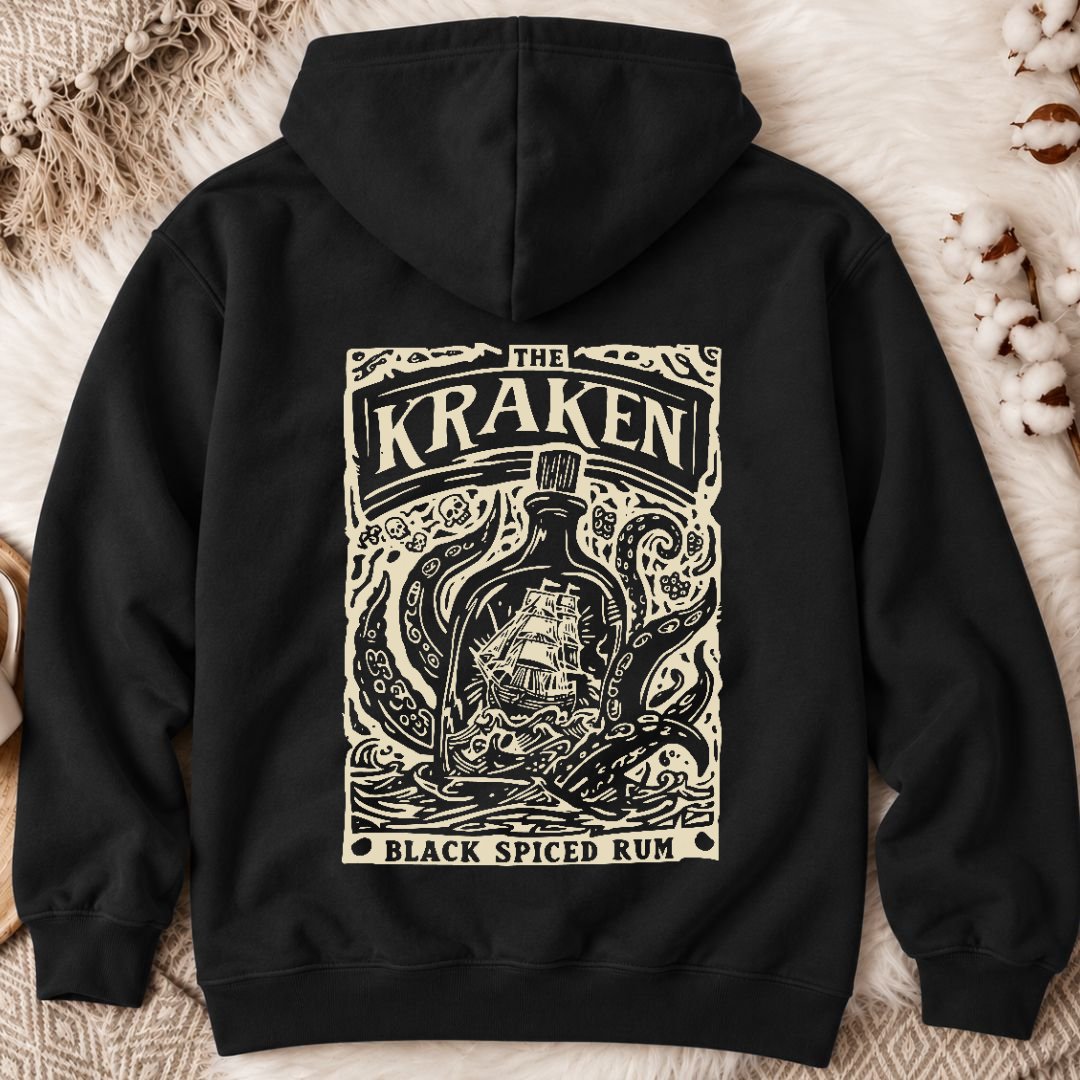 Kraken Back Print Hoodie