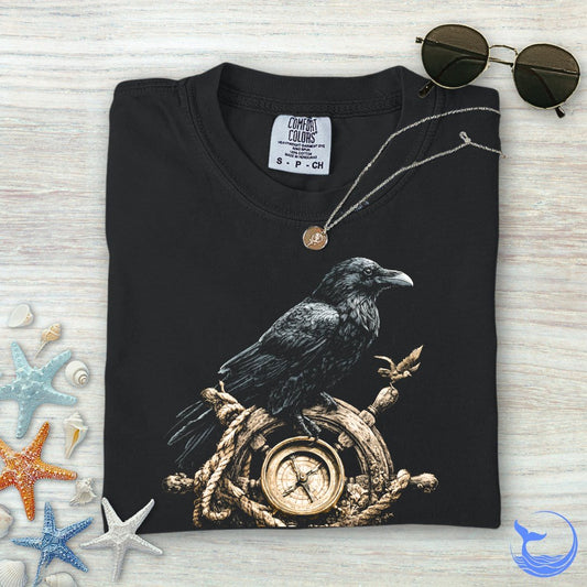 Raven Wayfinder Comfort Colors T-Shirt in Black - Dolce Reverie