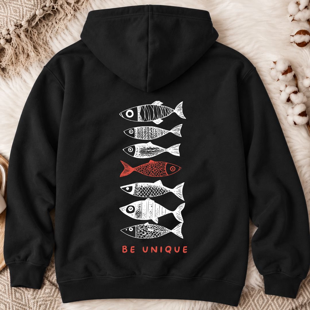 Be Unique Back Print Hoodie