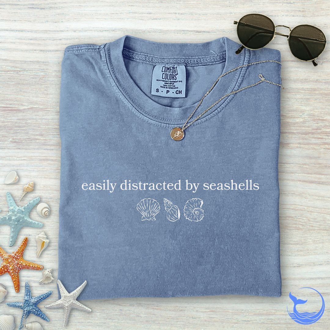 Distracted By Seashells Comfort Colors T-Shirt