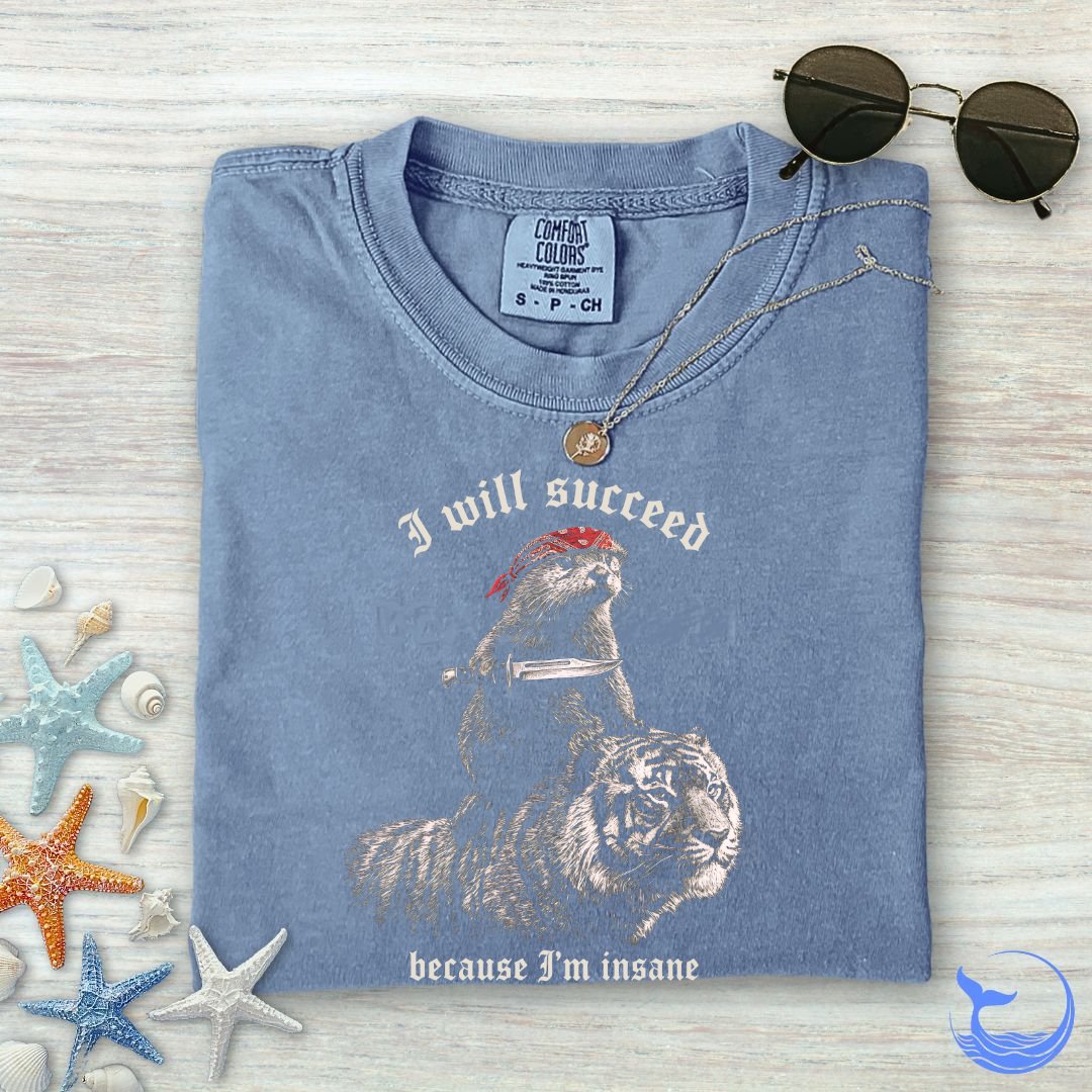 I Will Succeed, Sea Otter Comfort Colors T-Shirt