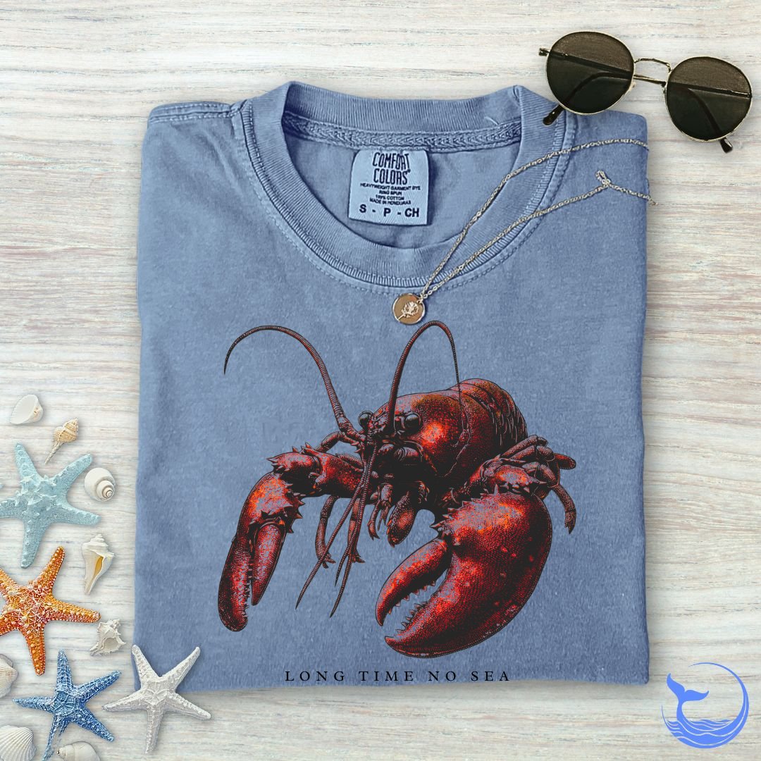 Long Time No Sea Lobster Comfort Colors T-Shirt