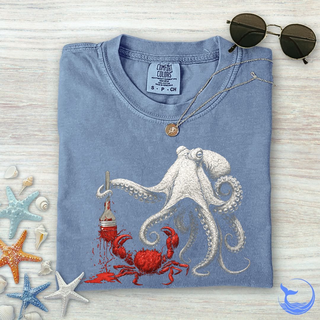 Off To Paint Stuff, Octopus Comfort Colors T-Shirt