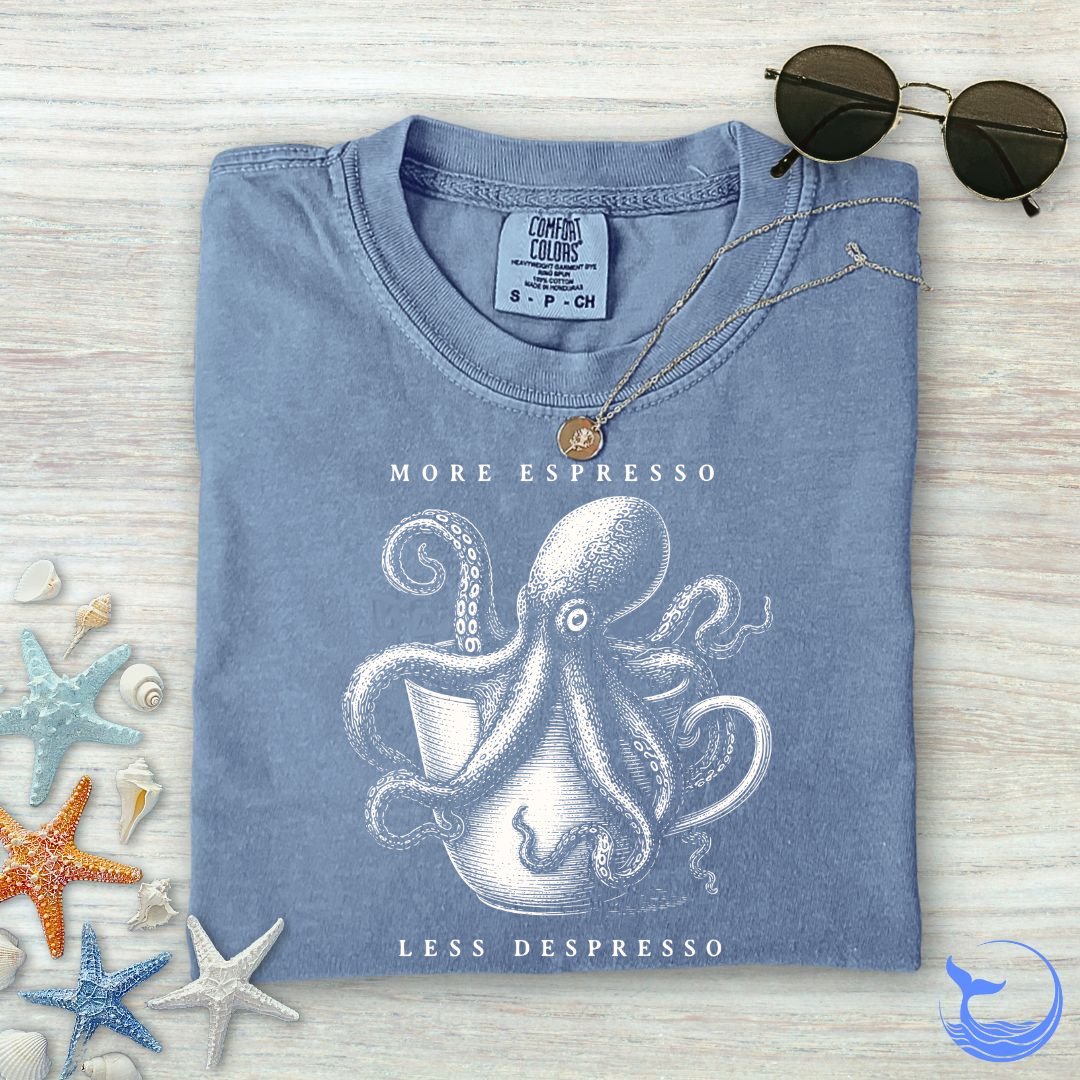 Espresso Octopus Comfort Colors T-Shirt