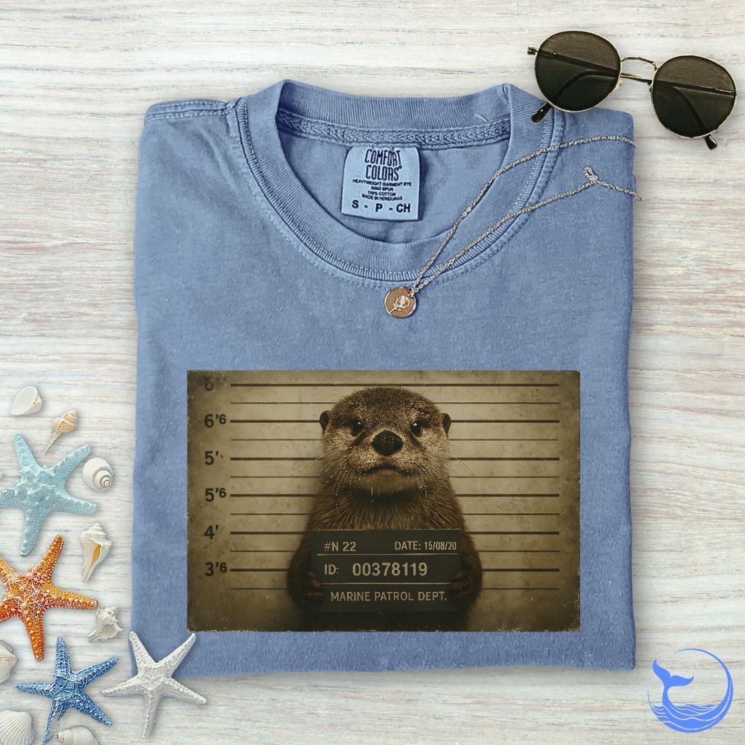 Otter Mugshot Comfort Colors T-Shirt