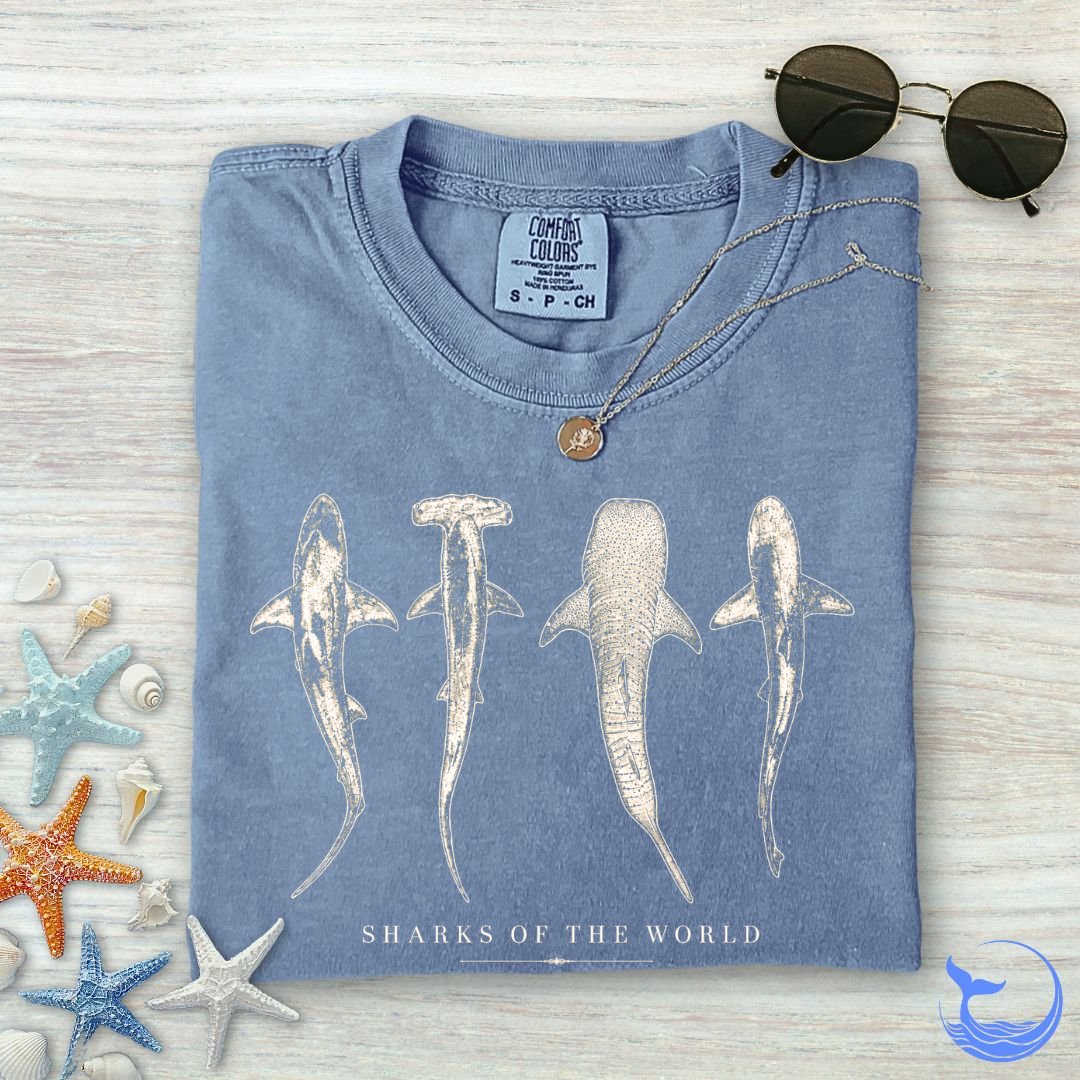 Sharks Of The World Comfort Colors T-Shirt