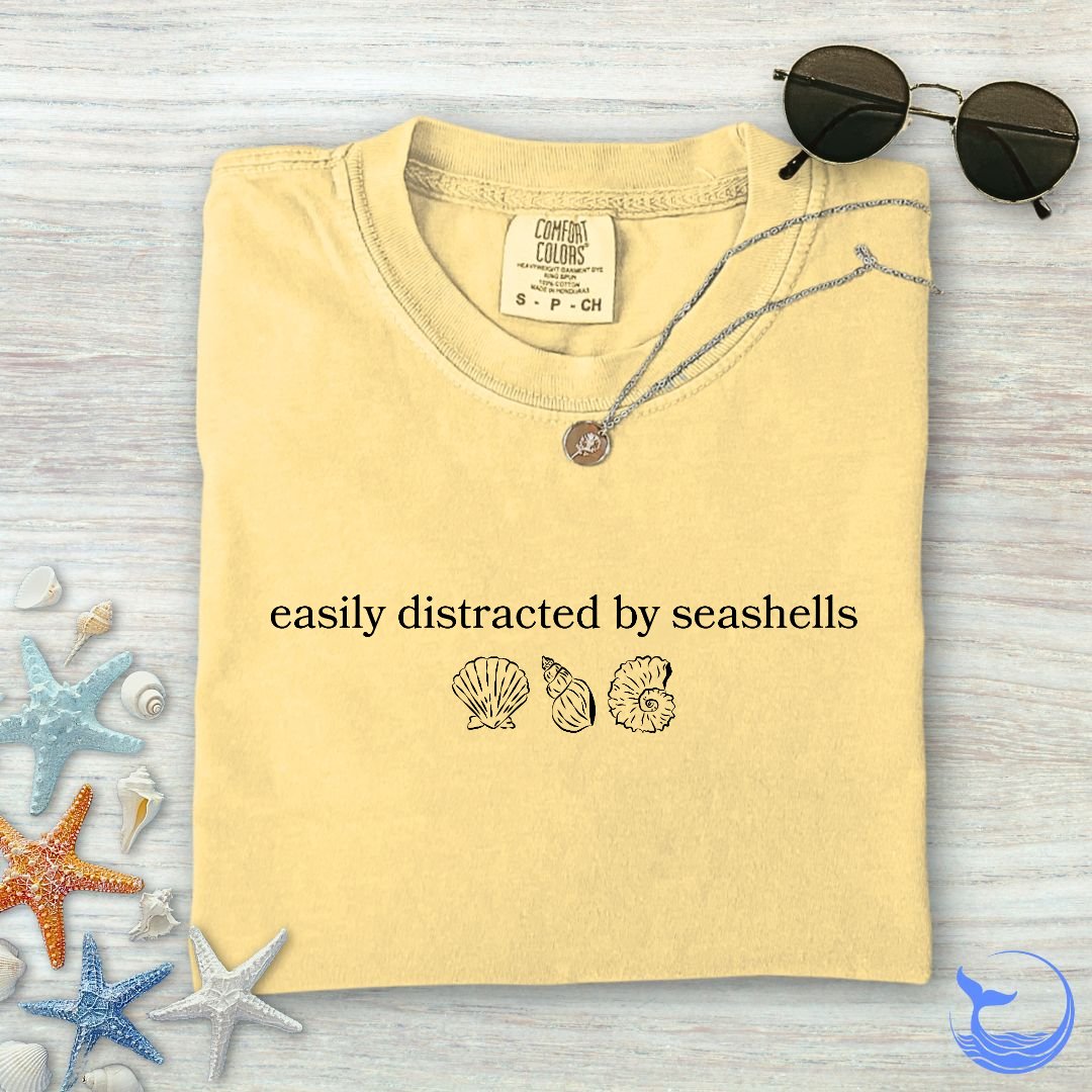 Distracted By Seashells Comfort Colors T-Shirt