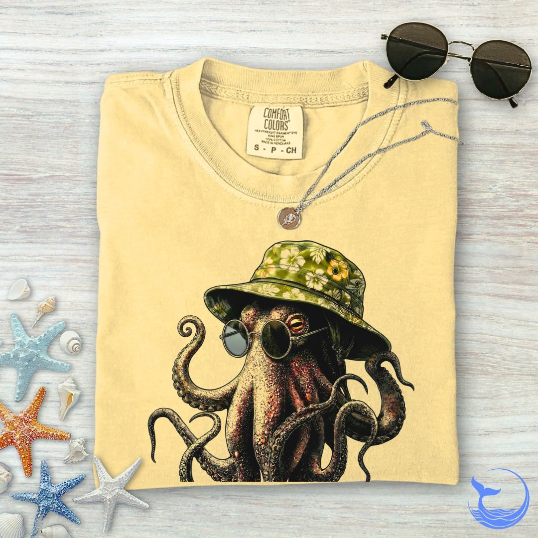 Summer Octopus Comfort Colors T-Shirt