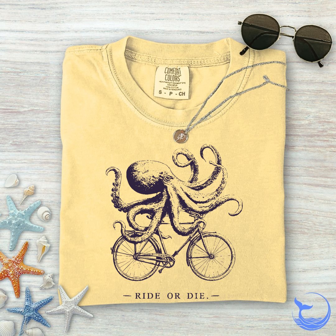 Ride Or Die Octopus Comfort Colors T-Shirt