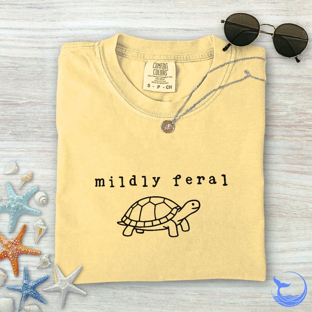 Mildly Feral Turtle Comfort Colors T-Shirt