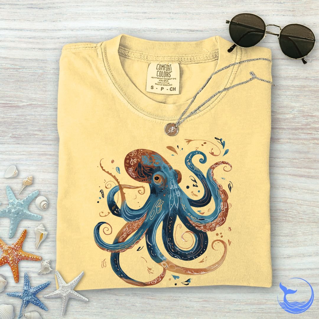 Boho Octopus Comfort Colors T-Shirt