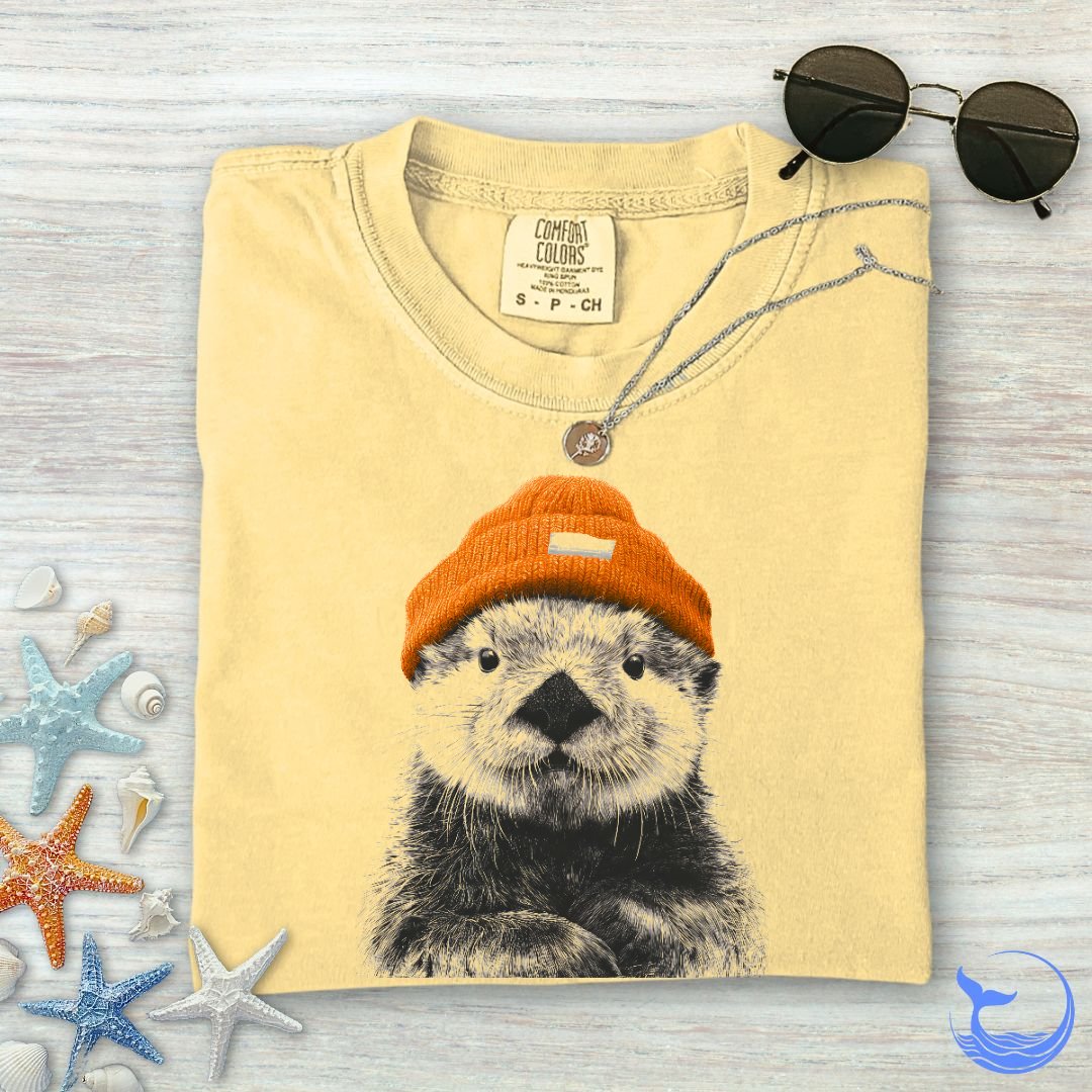 Winter Otter Comfort Colors T-Shirt