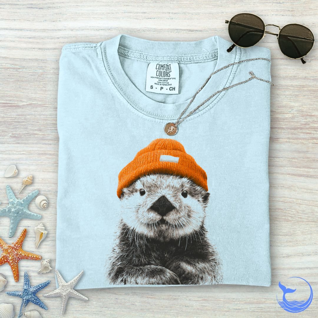 Winter Otter Comfort Colors T-Shirt