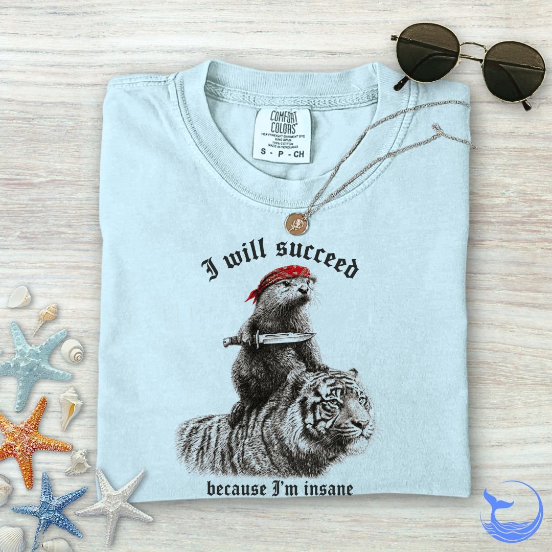 I Will Succeed, Sea Otter Comfort Colors T-Shirt