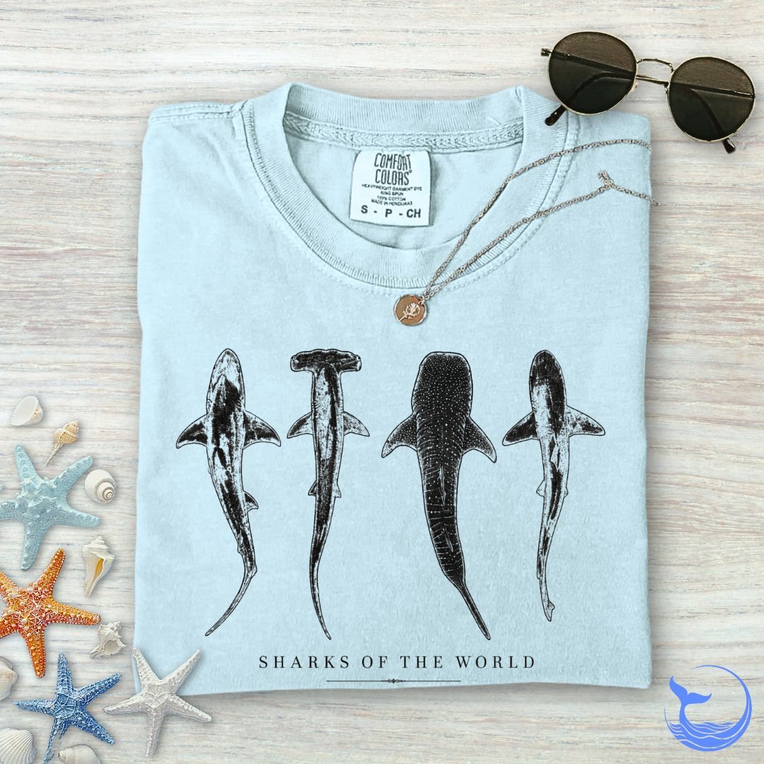Sharks Of The World Comfort Colors T-Shirt