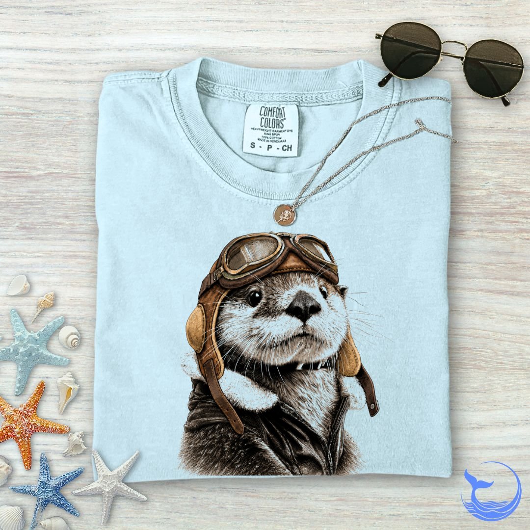Aviator Otter Comfort Colors T-Shirt