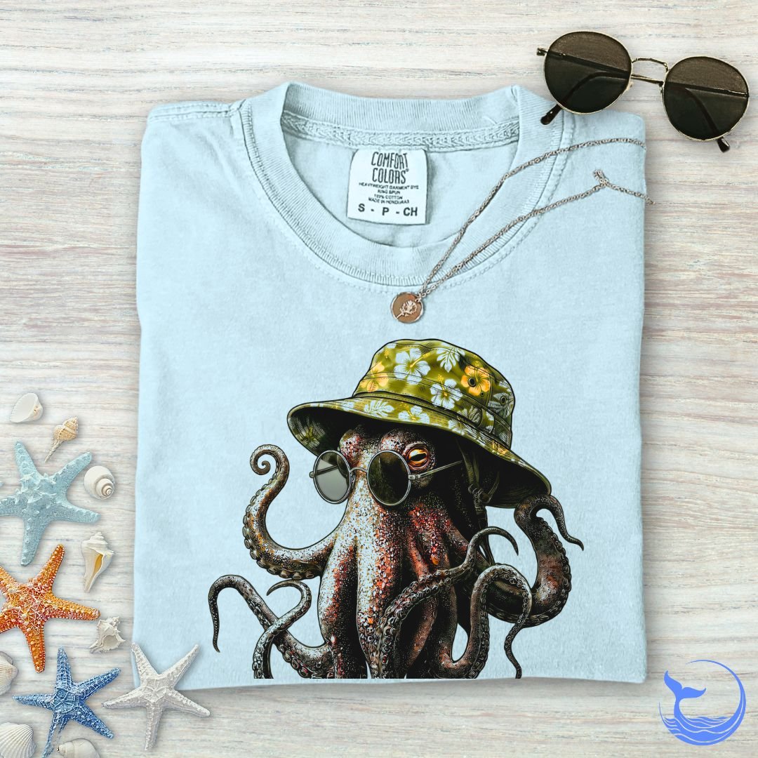 Summer Octopus Comfort Colors T-Shirt