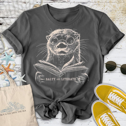 Salty and Literate Otter T-Shirt