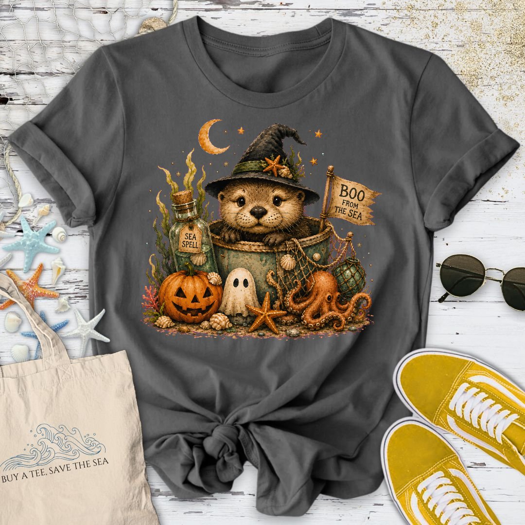 Boo From The Sea, Halloween Otter T-Shirt