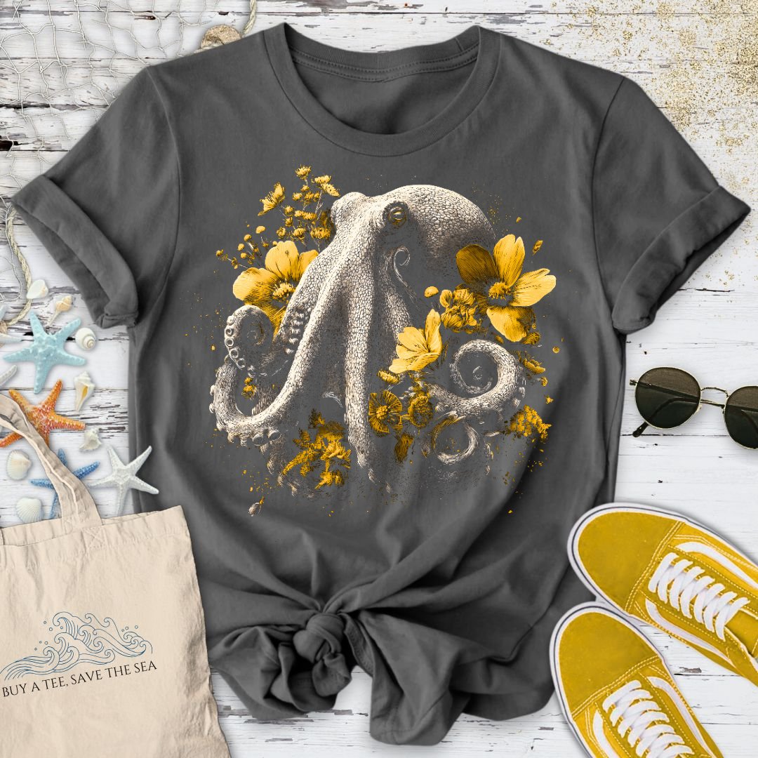 Floral Octopus T-Shirt
