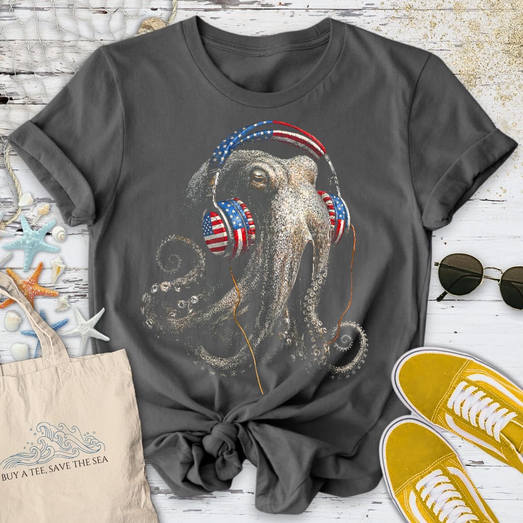 Groovy Octopus USA T-Shirt